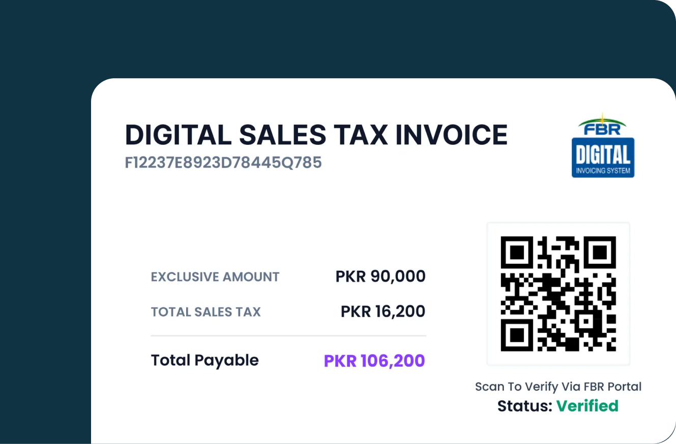 Digital sales tax invoice preview